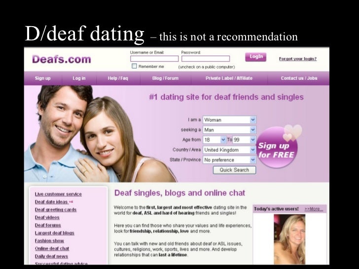 Deaf dating chat room